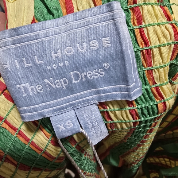 Hill House Green and Yellow Striped Mini Dress - Picture 9 of 9